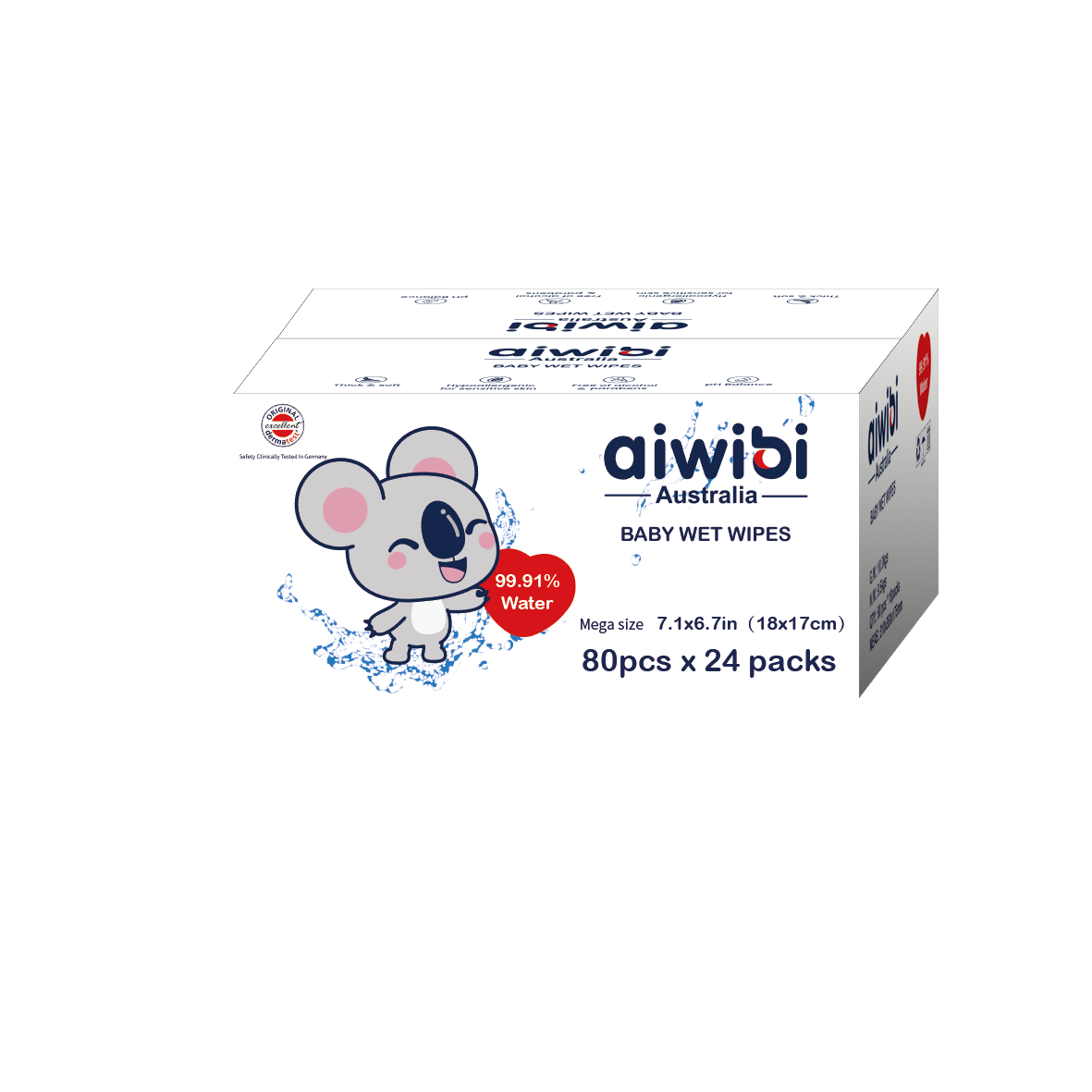 Աիվիբի մանկական թաց անձեռոցիկներ 99․91%  x80