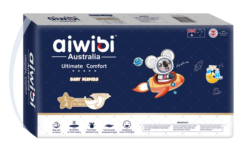 Aiwibi Մանկական Գիշերային Տակդիր L 9-14 կգ 48 հատ