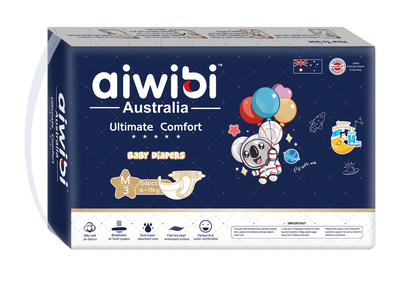 Aiwibi Մանկական Գիշերային Տակդիրներ M 6-11կգ 54 հատ