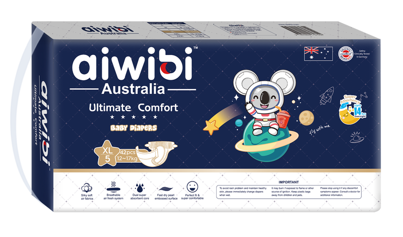 Aiwibi Մանկական Գիշերային Տակդիր XL 12-17 կգ 42 հատ