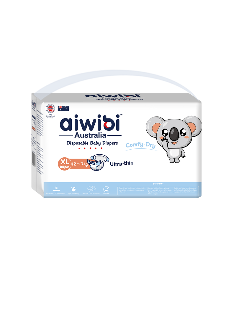 Aiwibi Comfy-Dry Մանկական Տակդիրներ XL 12-17 կգ 40 հատ