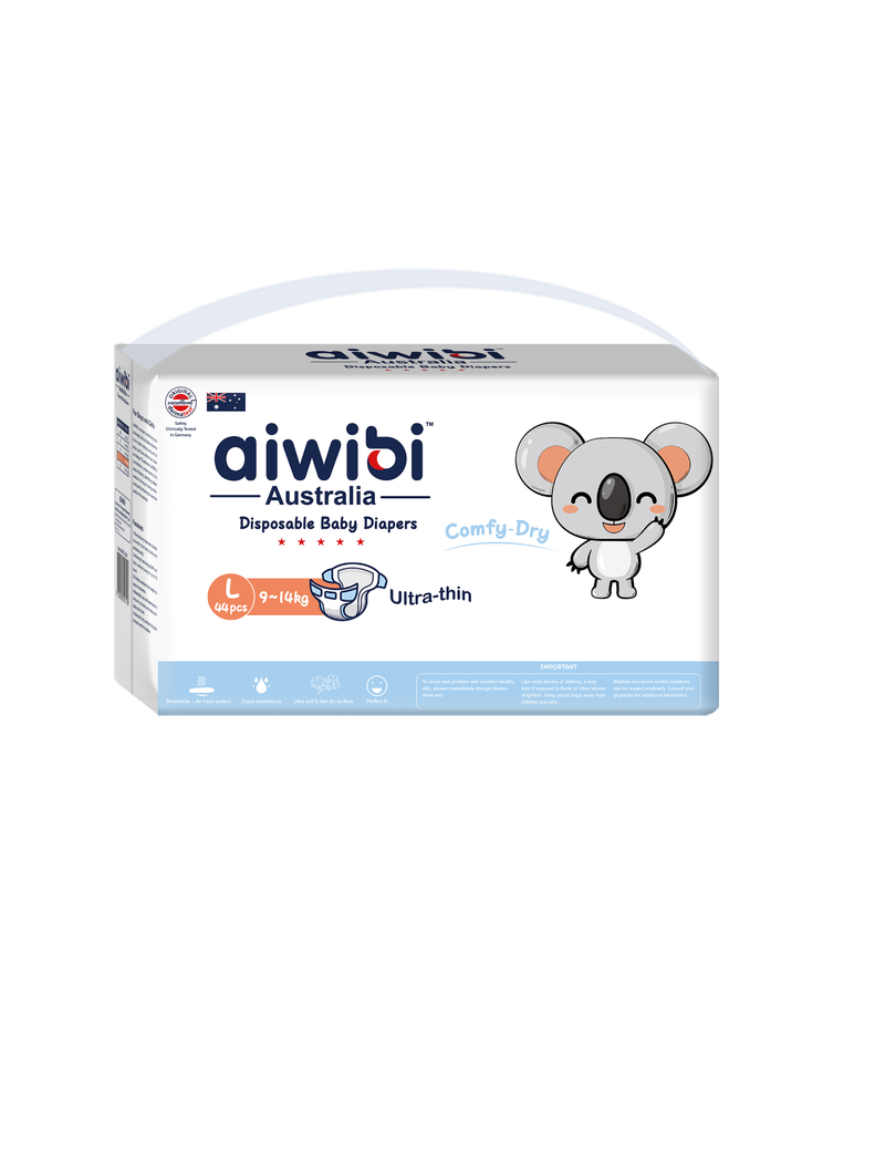 Aiwibi Comfy-Dry Մանկական Տակդիրներ L 9-14կգ 44 հատ
