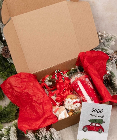 Подарочная коробка «THE BOX» №545 Новогодняя