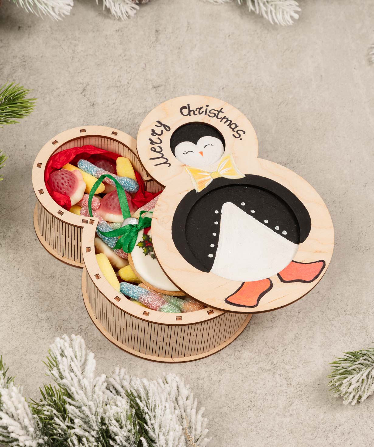 Подарочная коробка «THE BOX» №554 Новогодняя0