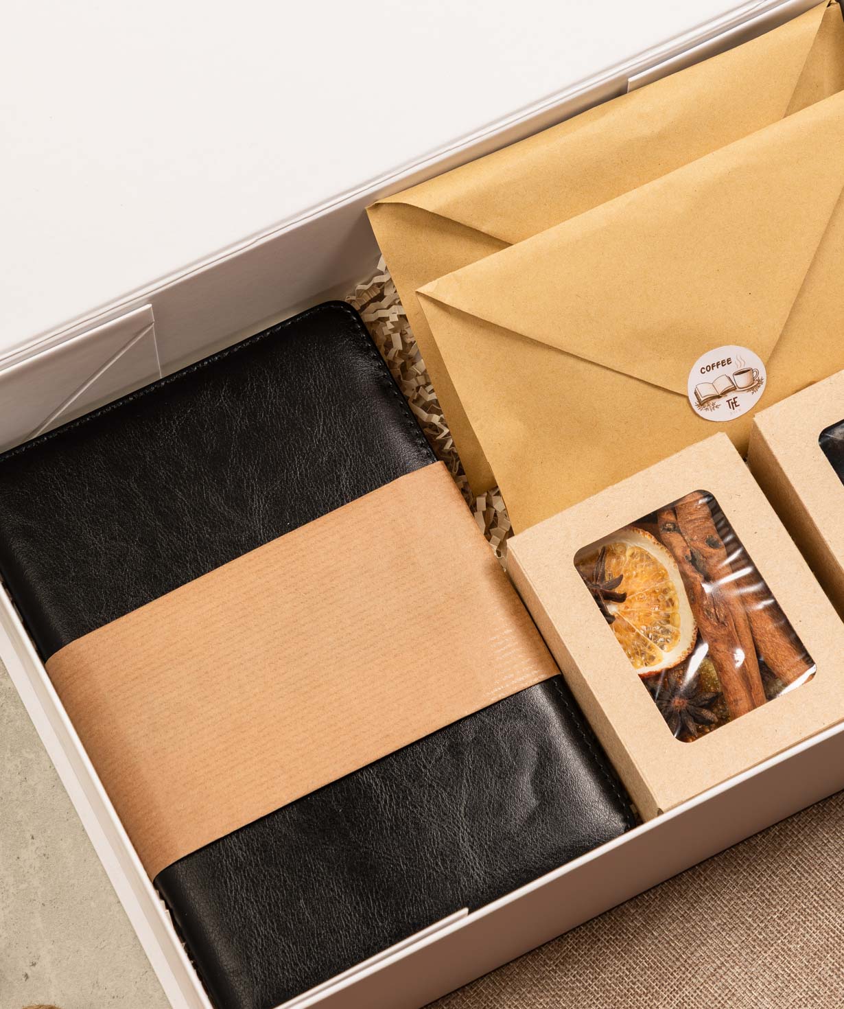 Նվեր տուփ Նոթատետրով և թեյով №5962